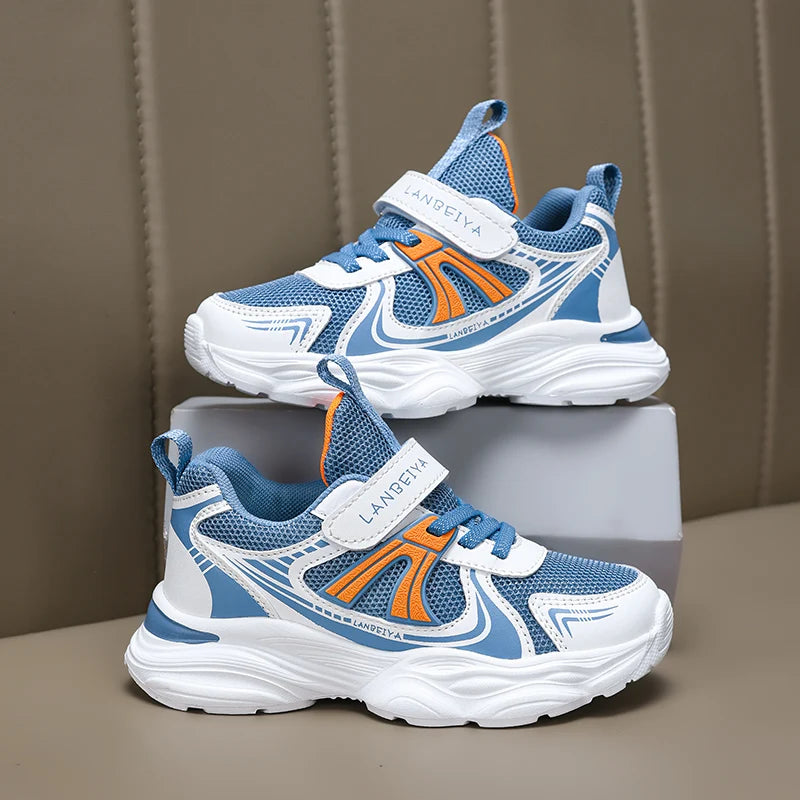 New Boy Girl Shoes Hot Selling Breathable Children Sneakers Comfort Soft Running Shoes Classic Simple Color Blocked Casual Shoes