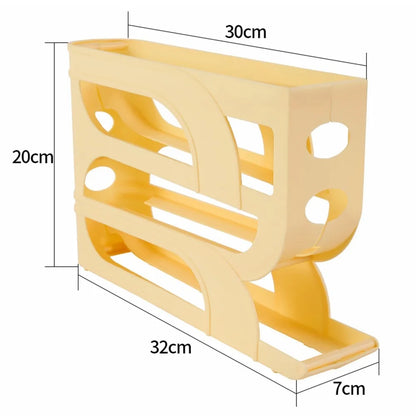 Large Capacity Automatic Egg Storage Box - 34 Layer Refrigerator Organizer