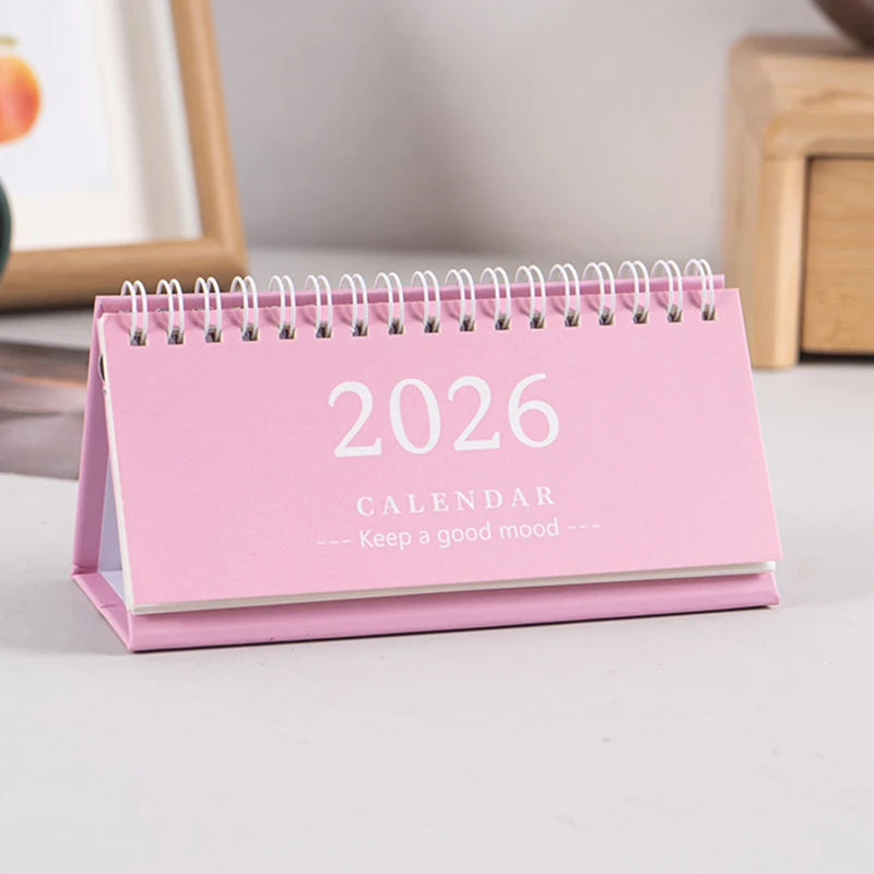 2026 Mini Desk Calendar Desktop Notepad Ornament Cute Simple Calendar,Christmas New Year Gift, Daily Planner Table Calendar