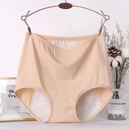 3pcs Girl Menstrual Panties Women's Physiological Briefs Ladies Period Leak Proof Panty High Waist Cotton Underwear