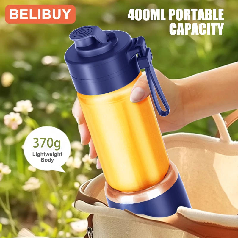 Portable Electric Blender - 600ML USB Rechargeable Fruit Mixer  Smoothie Maker