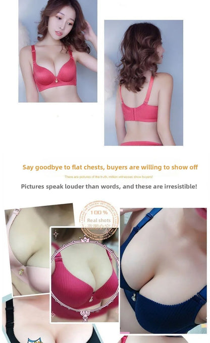 10CM Push Up Bra - Wireless Seamless Bra for Small Chests with Side Support