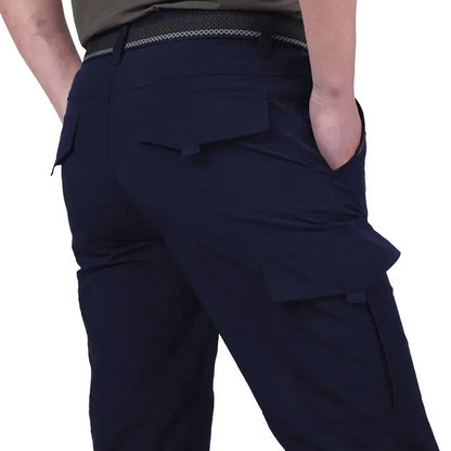 Men's Summer Thin Quick Dry Tactical Cargo Pants Army Outdoor Camping Hiking Pants Casual Trousers Male Sports Fishing Pants
