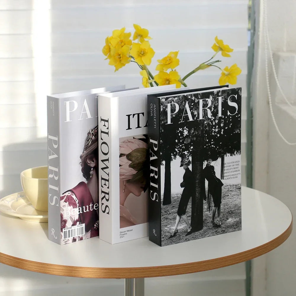 3Pcs Decorative Fake Books - Living Room Coffee Table Ornaments