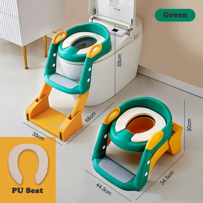 Portable Potty Seat - Foldable Toilet Training Stool | Easy Clean Baby Potty Chair