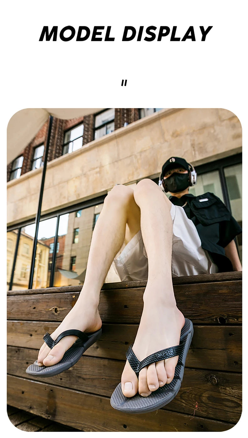 Fashion Black Massage Slippers Men Flip Flops Sale Big Size 50 Casual Slides Men Non Slip Beach Slippers for Men Chanclas Hombre