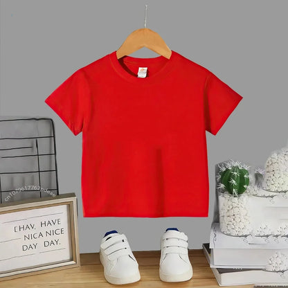 Children Set white T-shirt Short-Sleeved+Shorts Boy Girl Toddler 3-12Years Casual Sports Brand cool Fashio Clothes Summer