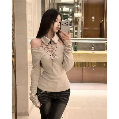 2026 Korean Punk Subculture Print Short Sleeve T-shirts Y2K Harajuku Gothic Loose Tees Streetwear Retro 2000s Vintage Women Tops