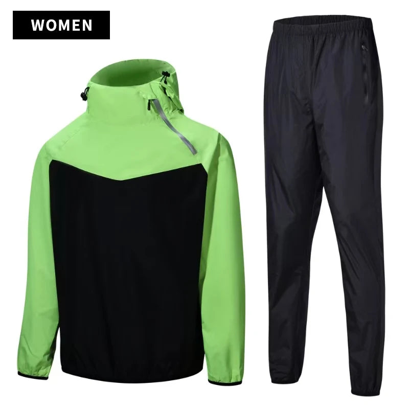 Sauna Suit Unisex Gym Clothing - Full Body Sweating Tracksuit for Weight Loss & Fitness
