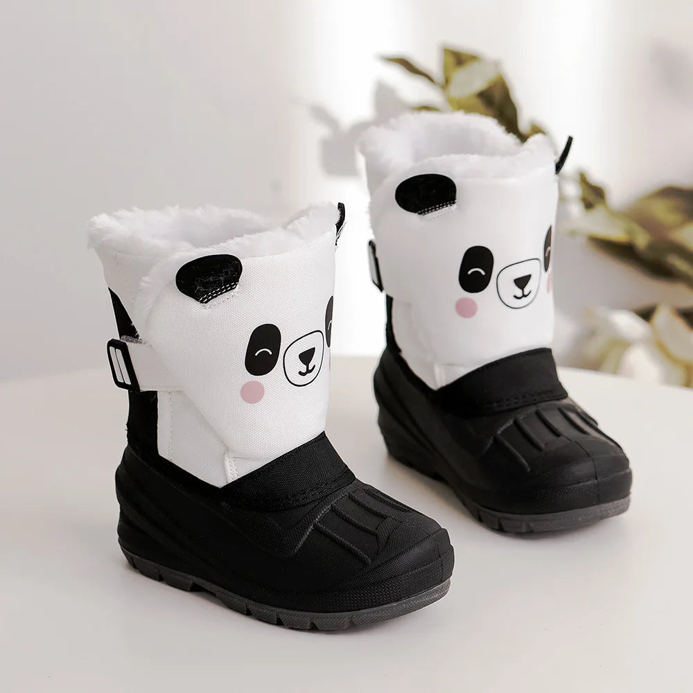 Girls Unicorn Snow Boots - Waterproof Cold Boots With Slip Resistant Sole