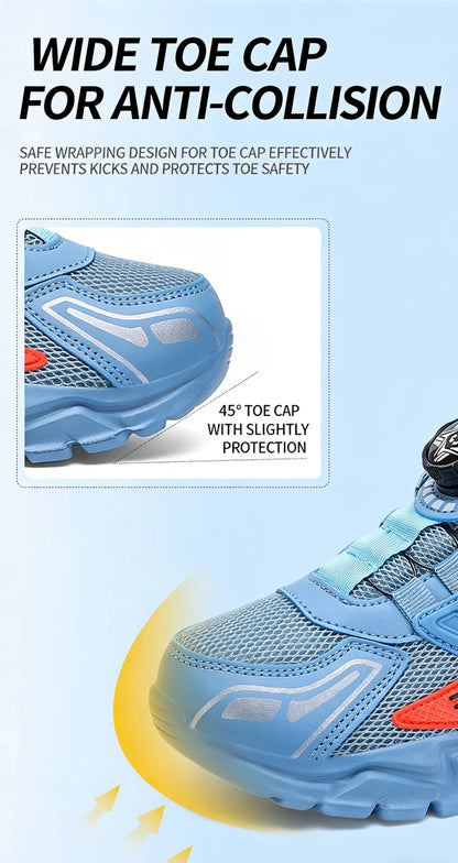 Children Athletic Sneakers Summer Breathable Lightweight Outdoor Running Shoes Non-slip Tennis for Boys Kids Sports Size 28-39