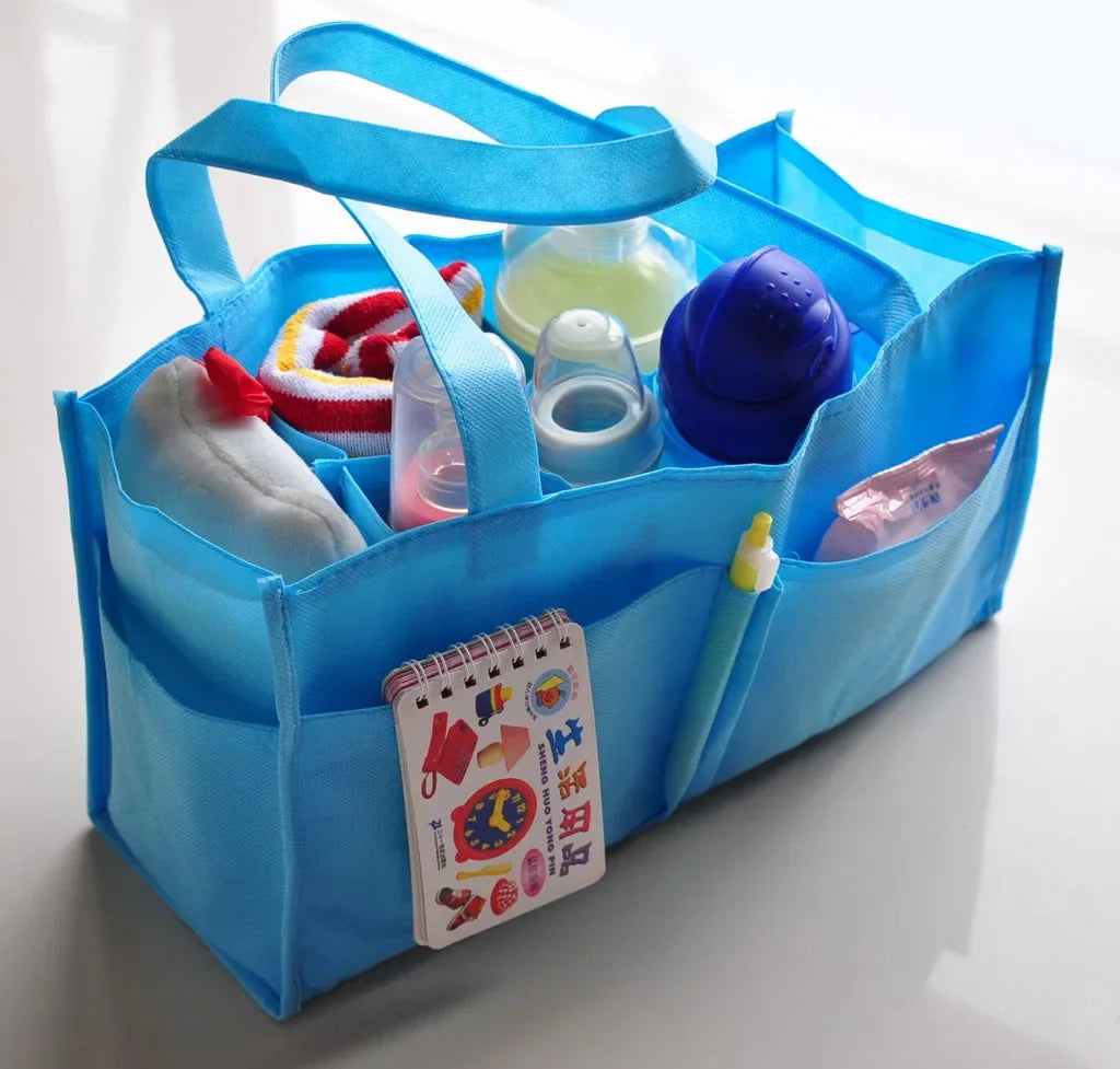 Portable Mummy Bag Bottle Storage Multi-Function Separate Bag Nappy Maternity Handbag Large Capacity Baby Tote Diaper Organizer