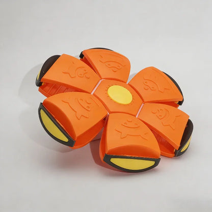 New Orange Flying Saucer Ball Magic Deformation Foot Pressure Decompression Vent Outdoor Sports Parent-Child Active Toy Kids Fun
