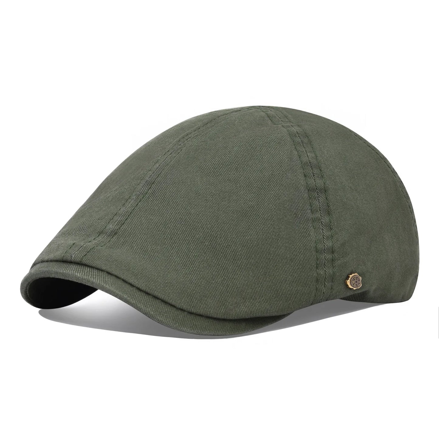 VOBOOM Classic Cotton Flat Cap Ivy Caps Men Women Newsboy Cabbie Driver Hat Season Flat CapSolid Color Casual Camouflage Beret