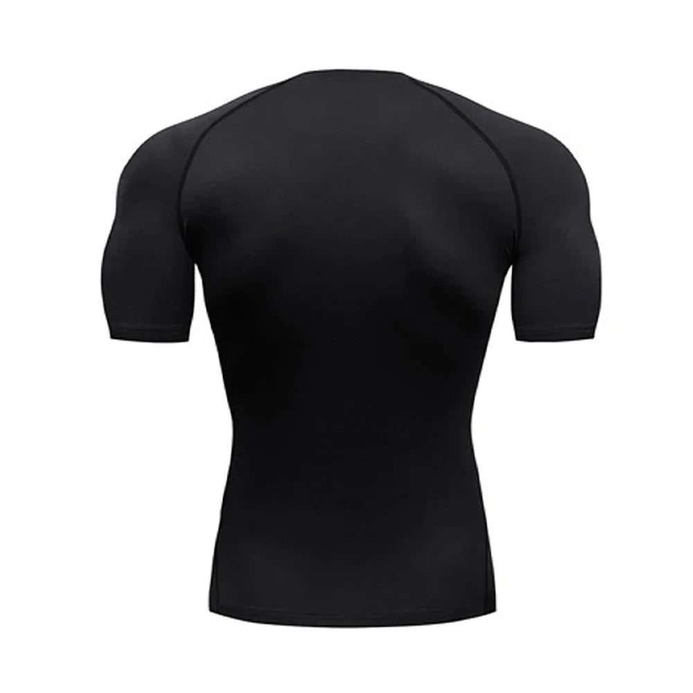 Men's Compression Shirt - Breathable Bodybuilding Tee | Quick Dry Workout Top