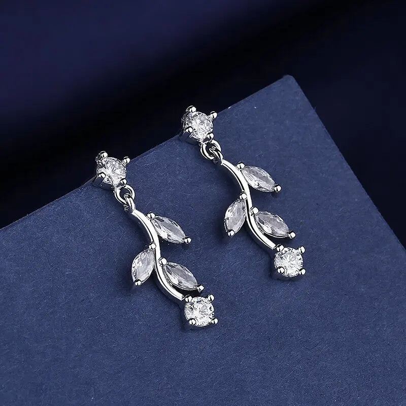 925 Sterling Silver CZ Stud Earrings - Cute Fashion Jewelry for Women and Teens