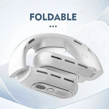 Portable Leafless Hanging Neck Fan USB Charging Small Wind Cooler for Office Camping Outdoor Travel - Thanksgiving Gift Idea