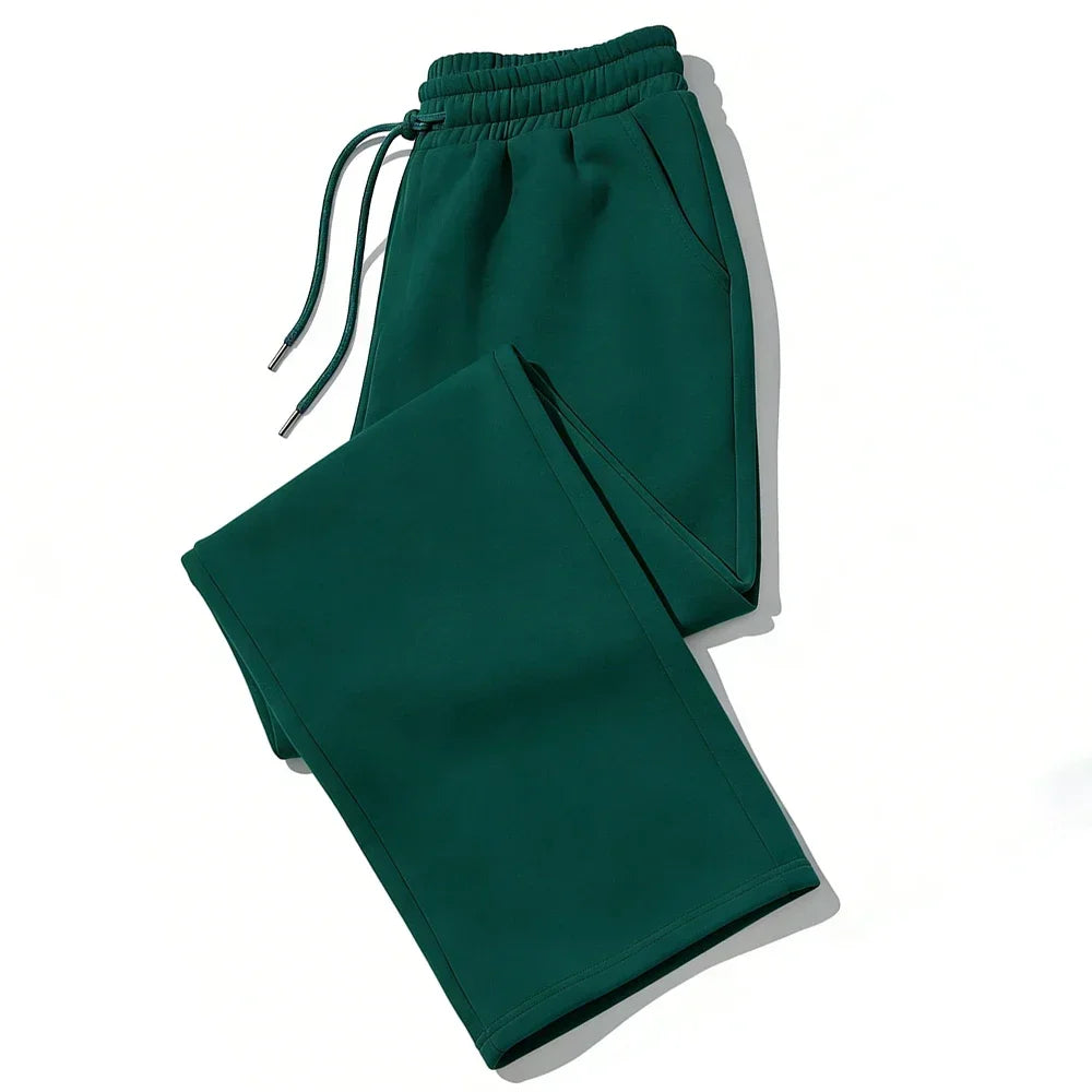 Mens Sweatpants Straight Fit Joggers for Sports and Streetwear Loose Oversized Casual Pant Drawstring Multi-pocket Men Long Pant