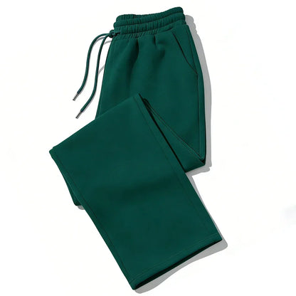 Mens Sweatpants Straight Fit Joggers for Sports and Streetwear Loose Oversized Casual Pant Drawstring Multi-pocket Men Long Pant