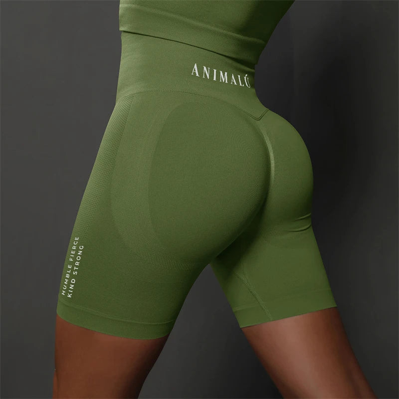 2025 ANIMALU Women Seamless Shorts for Women Push Up Booty Workout Leggings Fitness Sports Short Gym Clothing Yoga Shorts