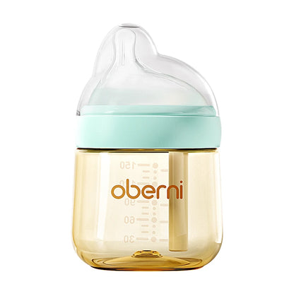 Oberni 150ml+180ml PPSU Imitated Breast Baby Milk Bottle set Anti bloating 0-6 Newborn Baby Bottle With Resistant to Falling