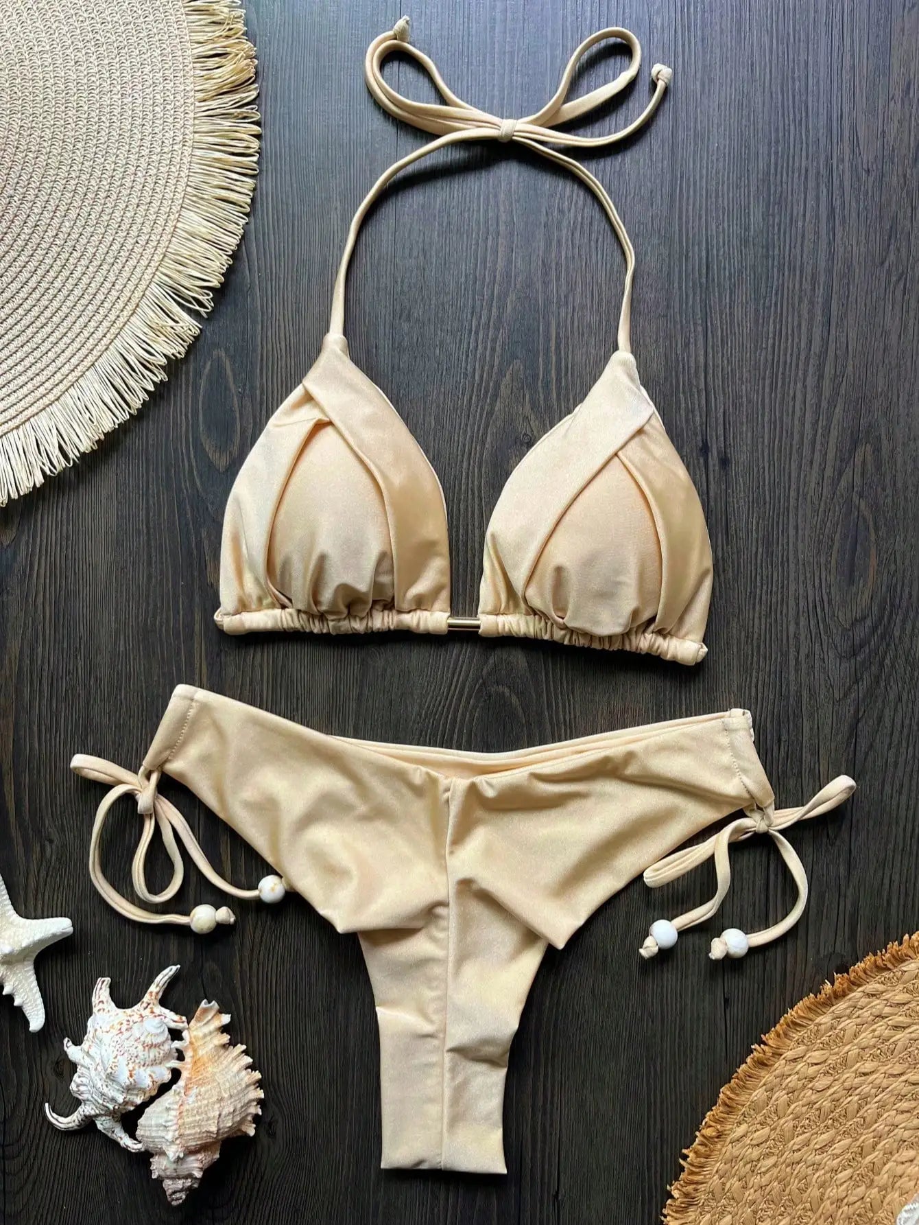 Triangle Bathing Suit - Brazilian Bikinis Two Piece Bikini Push Up Swimsuit Low Waist