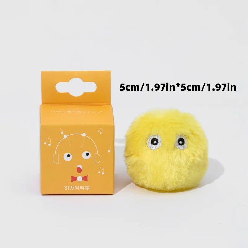 1/3Pcs Interactive Ball Smart Cat Dog Toys Plush Electric Catnip Training Toy Kitten Touch Sounding Pet Product Squeak Toy Ball
