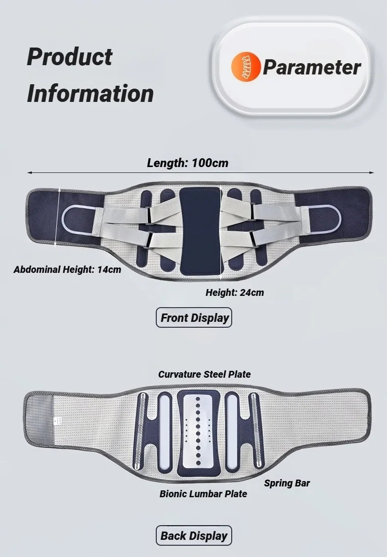 Back Brace Support Belt For Lower Pain Relief Adjustable Men Women Waist Lumbar Sciatica Scoliosis Herniated Disc Corset Posture
