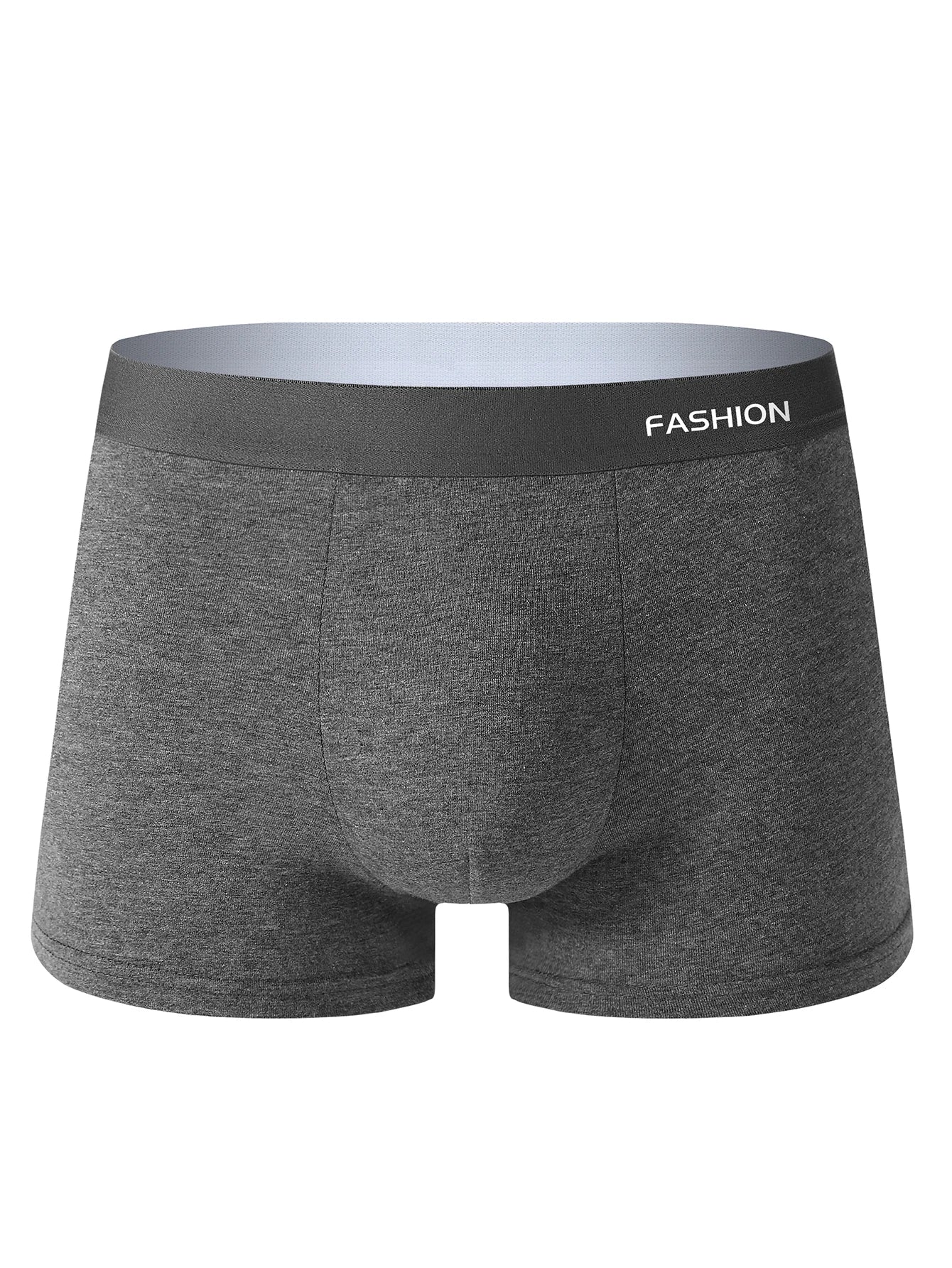 4-Pack Men's Solid Color Briefs Comfortable Breathable Sporty Casual Fitness Underwear Soft Plain Boxer Shorts