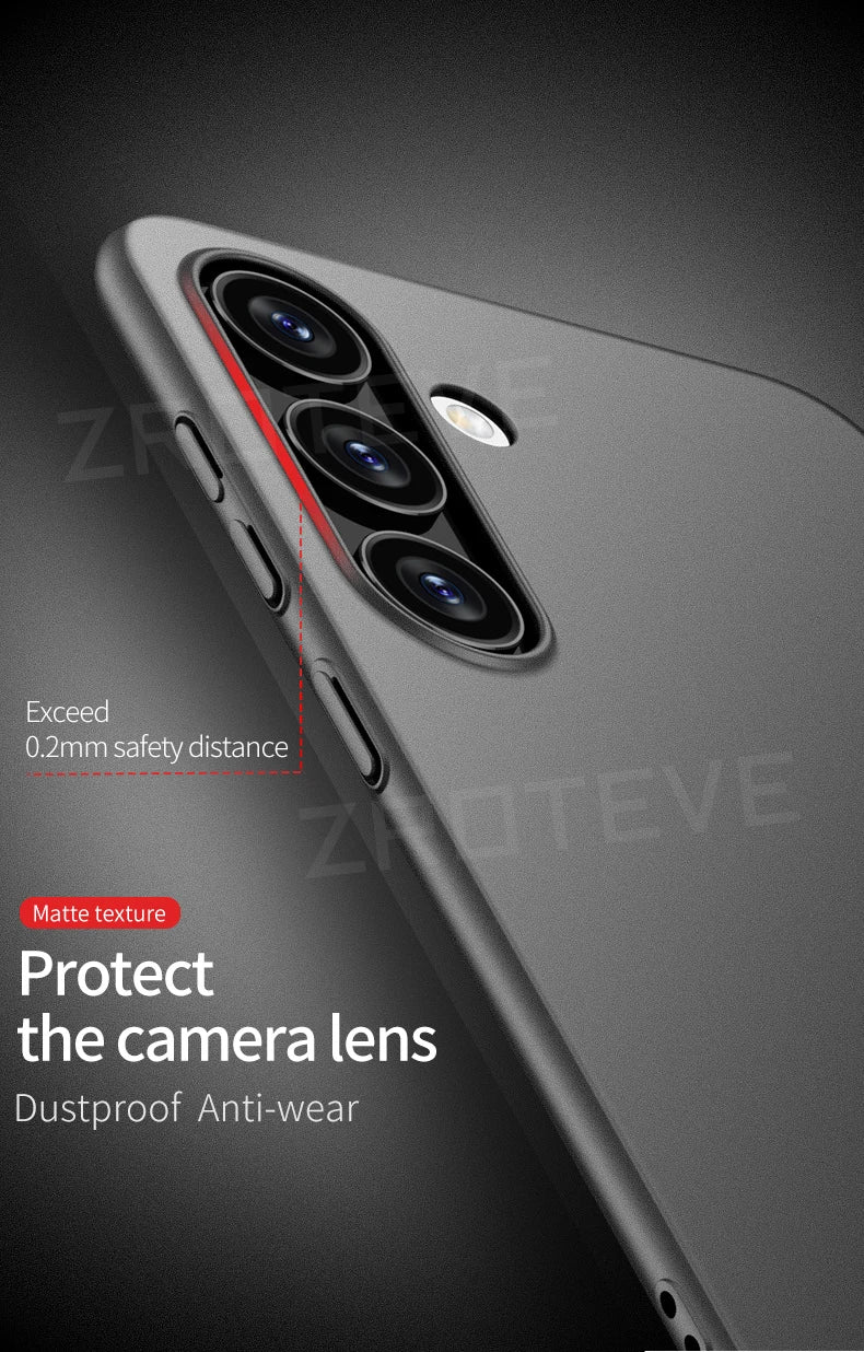 S24 Case Zroteve Slim Hard PC Matte Cover For Samsung Galaxy S24 Ultra S25 Edge S22 S26 Plus S20 S21 S23 FE S24+ Phone Cases
