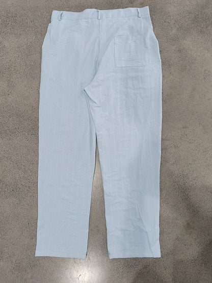 Linen Casual Pants - Men’s Striped Straight-Leg Breathable Loose Trousers for Spring
