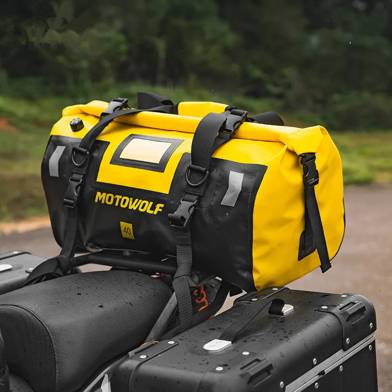 Waterproof Motorcycle Dry Bag - Reflective Duffle for Travel Hiking Camping Fishing