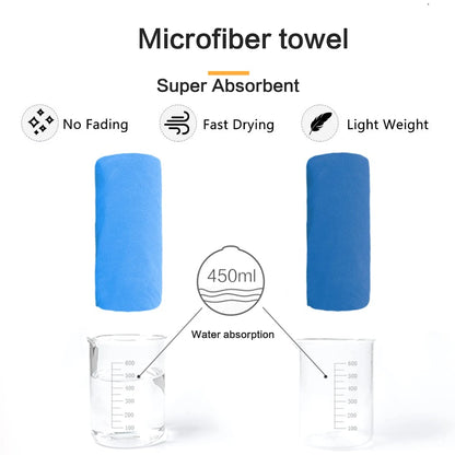 Microfiber Quick Dry Gym Towel Silver ION OdorFree Absorbent Fiber Fast Drying Workout Gear for Body Sweat Working Out