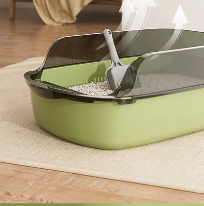 Large Capacity Cat Litter Box - Anti-Splash Plastic Cat Toilet - ZOOMNSTORE