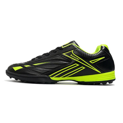Men's Football Shoes – Lightweight Turf Soccer Cleats with Studded Rubber Sole