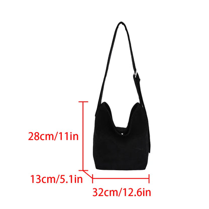 Leopard Print Tote Bag – Large Capacity Crossbody Shoulder Bag for Autumn Winter