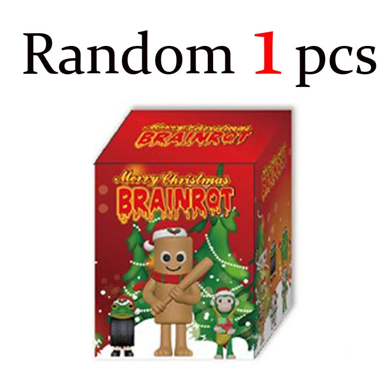 New Christmas Edition Tungtungsahur Figure Funny Doll Desktop Decoration Tralalero Tralala Figure Model Kids Christmas Gifts