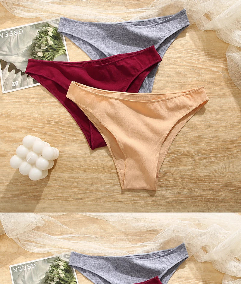 7Pcs/Set M-2XL Women Cotton Soft Panties Low Waist Pantys Lingerie Femme Panty Briefs Woman Underpants Sexy Underwear for Girls