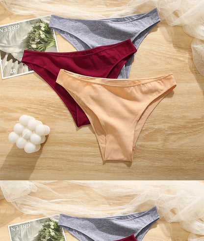 7Pcs/Set M-2XL Women Cotton Soft Panties Low Waist Pantys Lingerie Femme Panty Briefs Woman Underpants Sexy Underwear for Girls