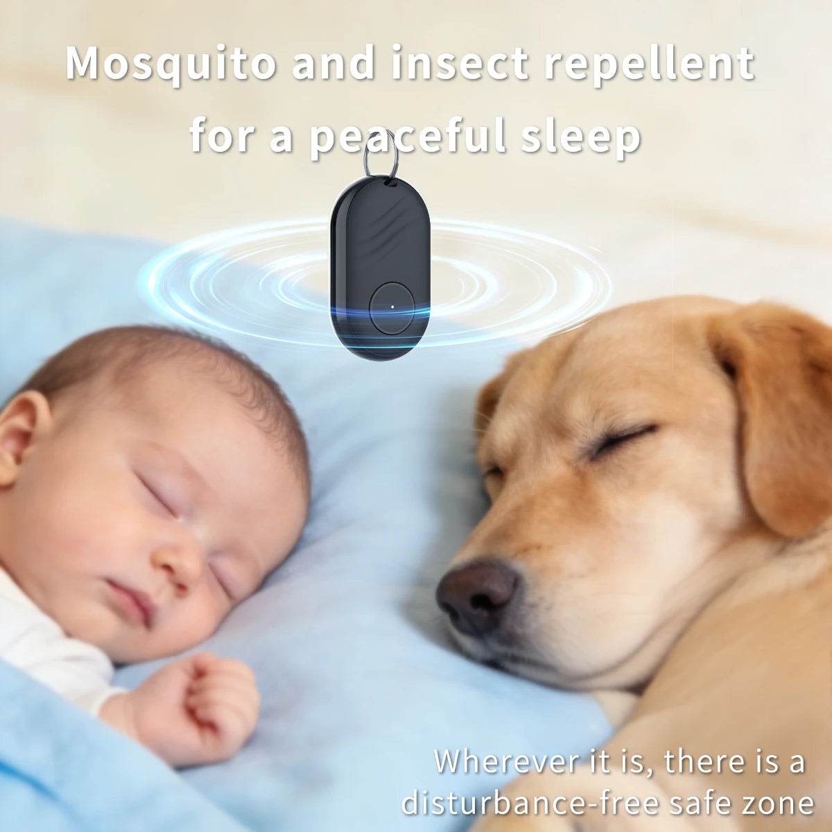 M63 Mosquito Repellent Pendant Mosquito Proof Keychain Children Adults Outdoor Portable Ultrasonic Insect Repellent Rechargeable