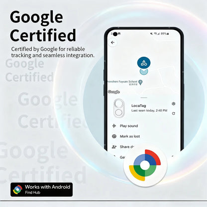 Google Find My Smart Tag Bluetooth Tracker Anti Lost Item Finder Locator for Android Keys Wallet Luggage Pet Replaceable Battery