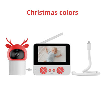Danmini Intelligent Baby Monitor 4.3-inch IPS Color Screen Display PZT Control Night Vision Indoor Security Surveillance Camera