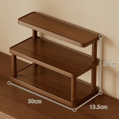 New Thickened Cup Storage Rack Multilayer Retro Style Teacups Holder Space Saving Sturdy Coffee Mug Stand Office Kitchen