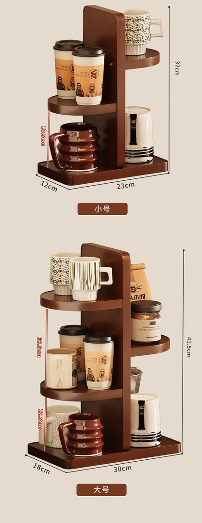 Multifunctional Desktop Multi-layer Cup Holder Office Simple Small Flower Stand Kitchen Countertop Rack Seasoning Storage Rack