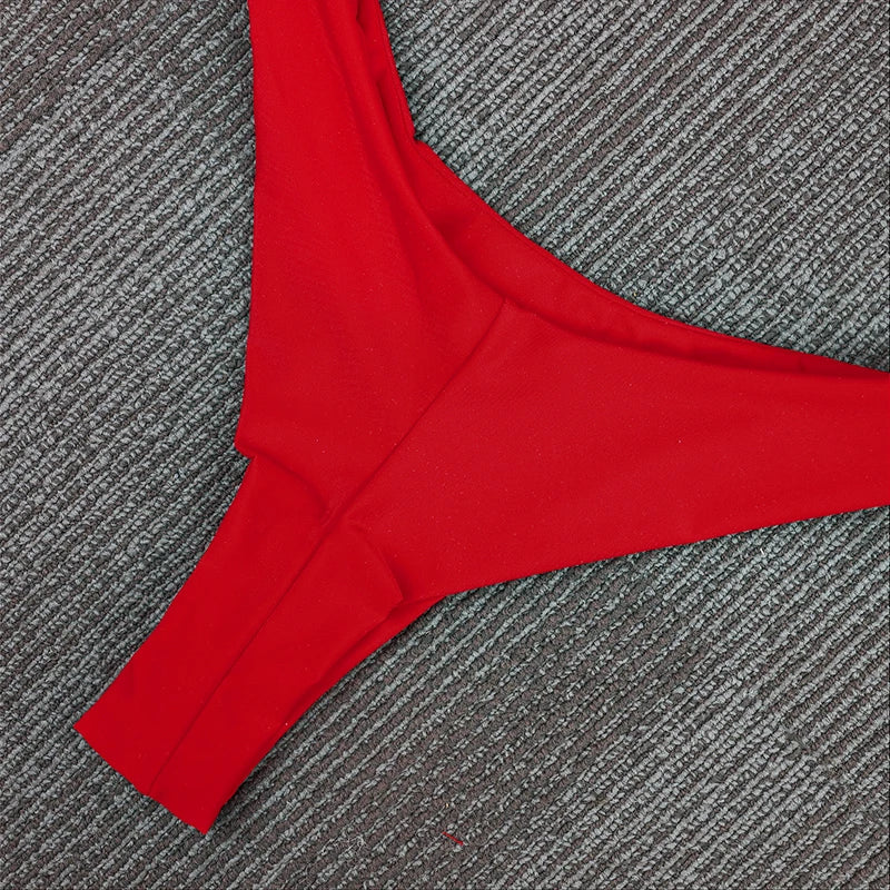 Push Up Swimwear - Sexy Brazilian Bikini Set With High Waist Two Piece Bathing Suit