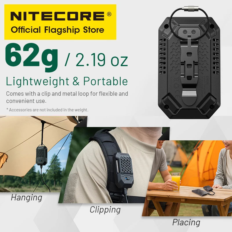 NITECORE EMR15 Portable Electronic Repeller 16ft USB-C Charging for Camping fishing Night Running Walk The Dog Trekking  Sleep