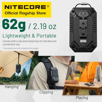 NITECORE EMR15 Portable Electronic Repeller 16ft USB-C Charging for Camping fishing Night Running Walk The Dog Trekking  Sleep