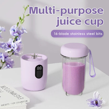 Portable USB Rechargeable Blender - Mini Juicer for Smoothies and Shakes