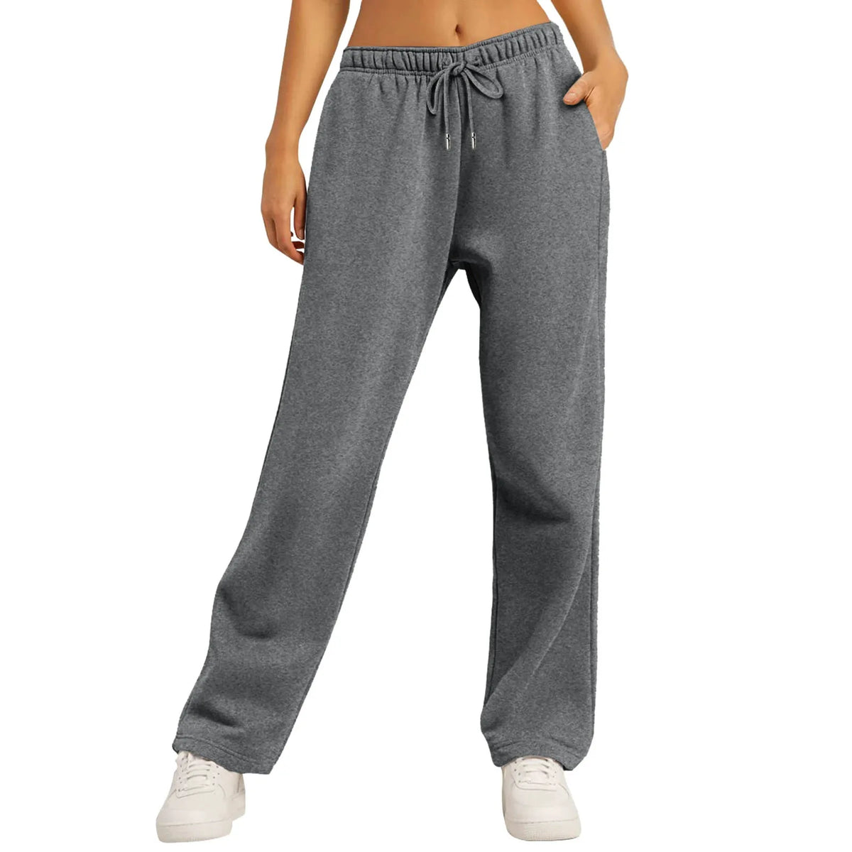 Autumn and Winter Jogging Sports Plus Velvet Wide Leg Pants Are the Ideal Choice for Men's and Women's Casual Pants.