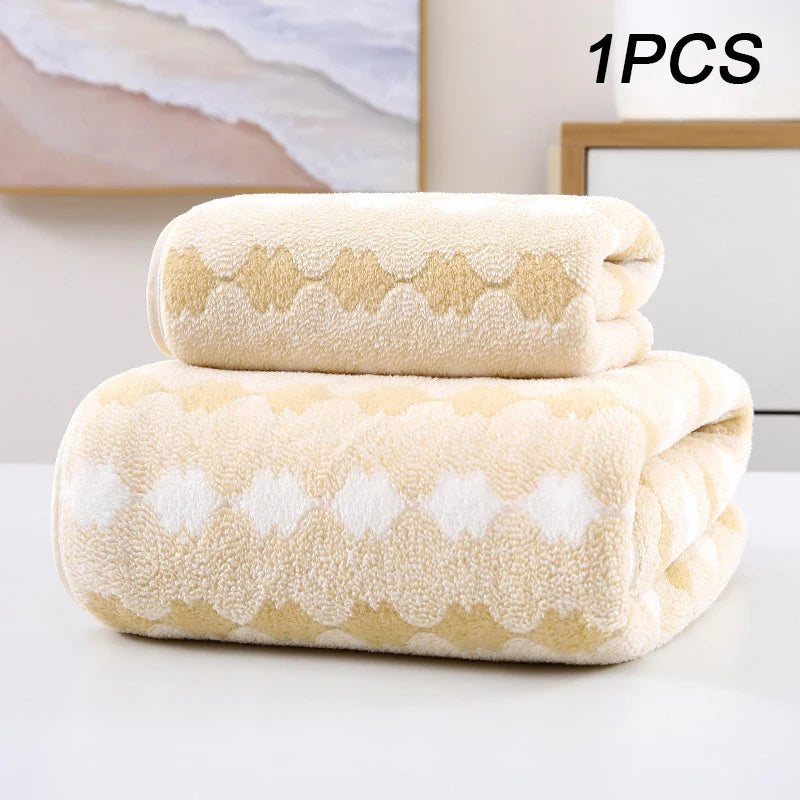 Coral Velvet Bath Towel - Thick Super Absorbent Quick Dry Bamboo Charcoal Towel